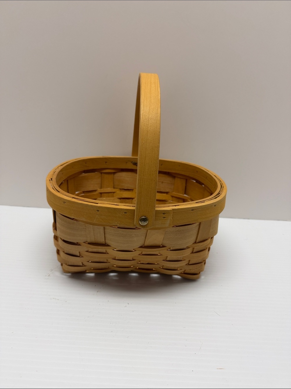 Natural Woven Party Basket with Handle